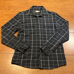 Faherty legend sweater shirt Dark Blue Plaid M